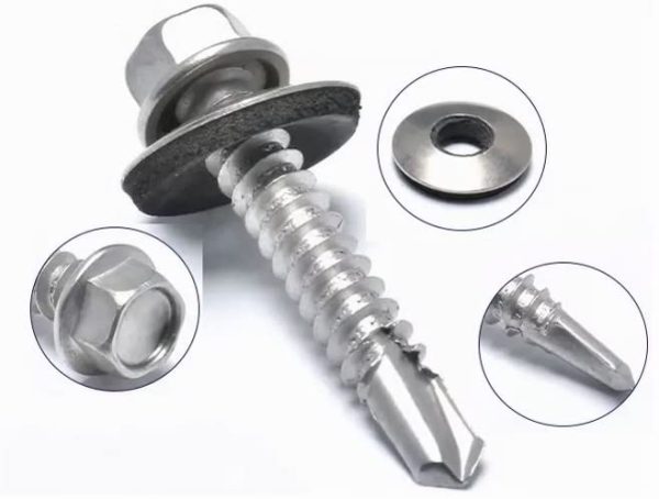 پیچ شیروانی 2 سانتی سایز M6.3*20